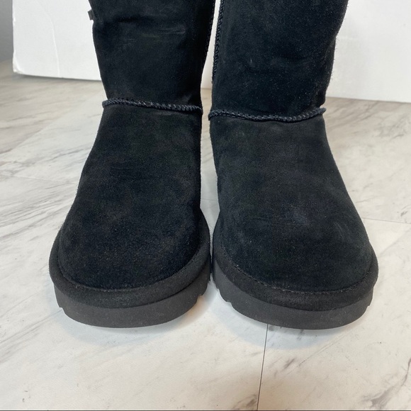 New! UGG Constantine Black Short Winter Boot 6 - Picture 11 of 13